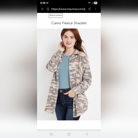 233. Maurices Denim Sherpa Jacket (BNWOT) - Picture 1 of 2